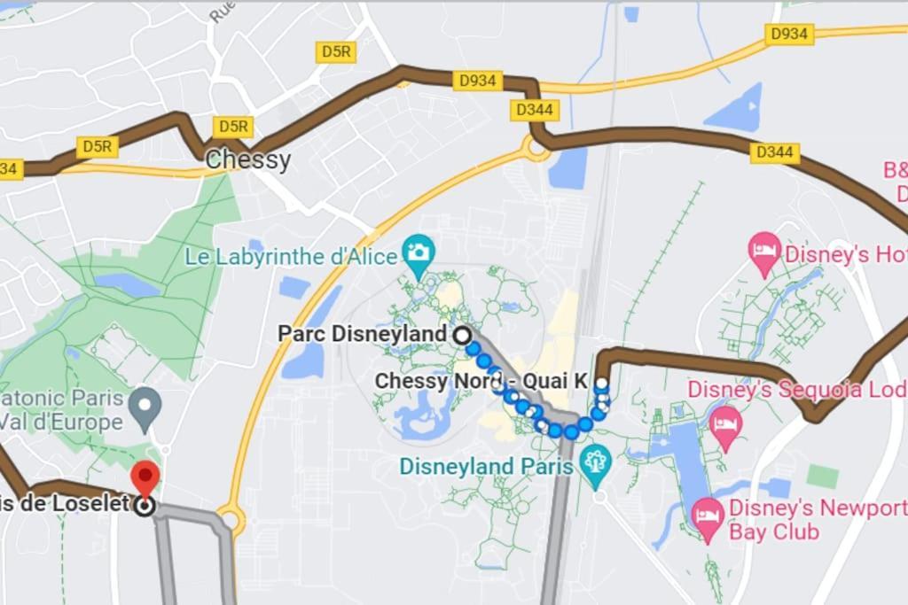C101 Appartement Disneyland Монтеврен Екстериор снимка
